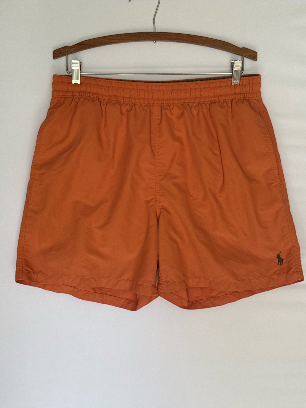 Polo by Ralph Lauren Vintage 90s Men’s XL Nylon Orange Shell Olive Green Pony